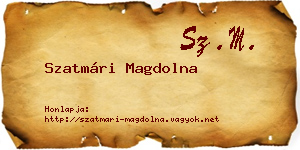 Szatmári Magdolna névjegykártya